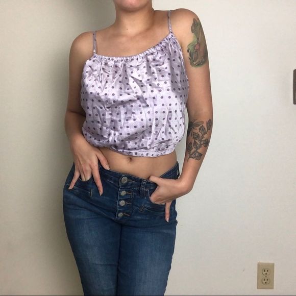 Victoria’s Secret Silk Polka Dot Top - Picture 2 of 4